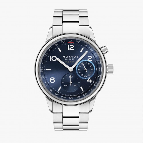 NOMOS CLUB SPORT NEOMATIK WORLDTIMER BLUE DIAL STEEL (2026) - 790/2897