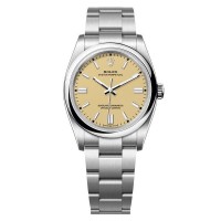ROLEX OYSTER PERPETUAL 34 STAINLESS STEEL BEIGE DIAL (2026) - 124200