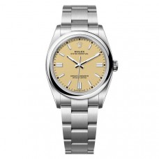 ROLEX OYSTER PERPETUAL 34 STAINLESS STEEL BEIGE DIAL (2026) - 124200