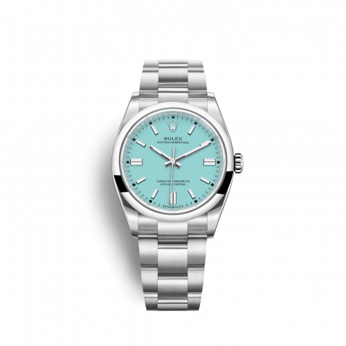 ROLEX OYSTER PERPETUAL 36 STAINLESS STEEL TURQUOISE BLUE DIAL (2022) - 126000