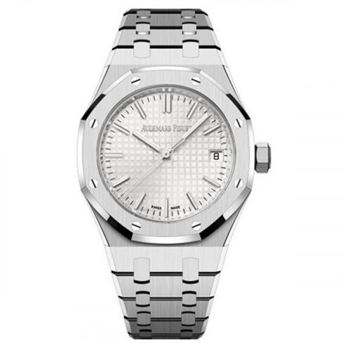 AUDEMARS PIGUET ROYAL 37mm OAK 50th ANNIVERSARY STEEL WHITE DIAL (2022) - 15550ST.OO.1356ST.01