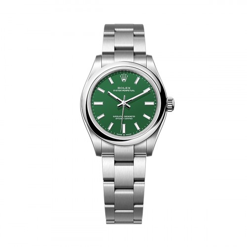 ROLEX OYSTER PERPETUAL 31 STAINLESS STEEL GREEN - 277200 (2025)