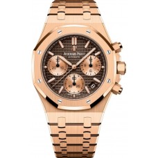 AUDEMARS PIGUET ROYAL OAK 41MM CHRONOGRAPH ROSE GOLD CHOCOLATE DIAL 26239OR.OO.1220OR.02 (2021)