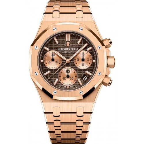 AUDEMARS PIGUET ROYAL OAK 41MM CHRONOGRAPH ROSE GOLD CHOCOLATE DIAL 26239OR.OO.1220OR.02 (2021)