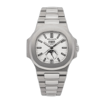 PATEK PHILIPPE NAUTILUS 40MM ANNUAL CALENDAR STEEL WHITE DIAL (2017) 5726/1A-010