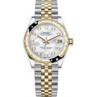 ROLEX LADY-DATEJUST 31 STEEL & YELLOW GOLD MOTHER OF PEARL DIAL JUBILE DIAMOND BEZEL (2025) - 278343RBR ROLEX LADY-DATEJUST 31 STEEL & YELLOW GOLD MOTHER OF PEARL DIAL JUBILE DIAMOND BEZEL (2025) - 278343RBR