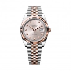 ROLEX DATEJUST 41 STEEL & ROSE GOLD FLUTED BEZEL JUBILEE SUNDUST DIAL DIAMONDS (2023) - 126331 ROLEX DATEJUST 41 STEEL & ROSE GOLD FLUTED BEZEL JUBILEE SUNDUST DIAL DIAMONDS (2023) - 126331
