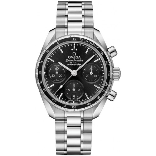 OMEGA SPEEEMASTER 38 STAINLESS STEEL BLACK DIAL (2023) - 324.30.38.50.01.001