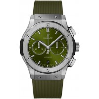 HUBLOT CLASSIC FUSION CHRONOGRAPH TITANIUM GREEN 42MM - 517.CX.0170.LR