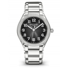 PATEK PHILIPPE  TWENTY~4 STEEL GREY DIAL DIAMONDS BEZEL 7300/1200A-010