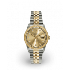 ROLEX DATEJUST 36 TURN-O-GRAPH STEEL & GOLD JUBILEE DIAMONDS, CHAMPAGNE (1999) 16263