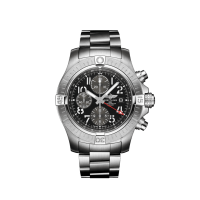 BREITLING AVENGER CHRONOGRAPH GMT 45 STEEL BLACK - A24315101B1A1