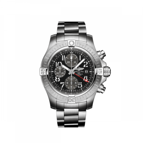 BREITLING AVENGER CHRONOGRAPH GMT 45 STEEL BLACK - A24315101B1A1