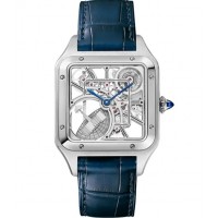 CARTIER SANTOS DUMONT SKELETON WATCH EQUIPPED WITH A MICRO-ROTOR STEEL (2023) - WHSA0032