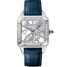 CARTIER SANTOS DUMONT SKELETON WATCH EQUIPPED WITH A MICRO-ROTOR STEEL (2023) - WHSA0032