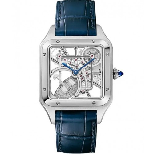 CARTIER SANTOS DUMONT SKELETON WATCH EQUIPPED WITH A MICRO-ROTOR STEEL (2023) - WHSA0032