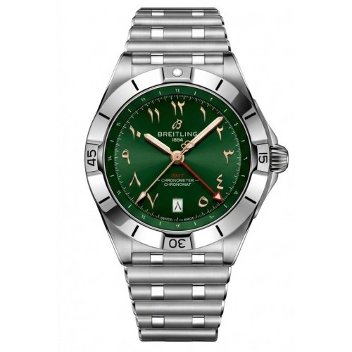 BREITLING CHRONOMAT AUTOMATIC GMT 40 GREEN ARABIC DIAL (2025) 100 PIECES LIMITED - A32398A51L1A1