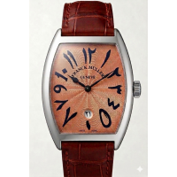 Franck Muller Cintrée Curvex "Pride of Arabia" Stainless Steel Salmon Dial 25 pieces limited edition (2022) - 7851 SC DT