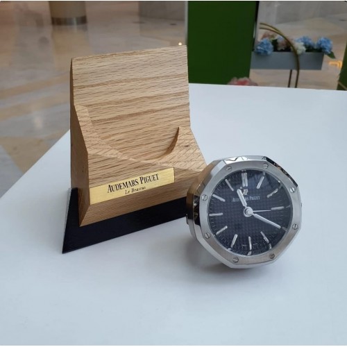 AUDEMARS PIGUET ROYAL OAK TABLE CLOCK STEEL QUARTZ