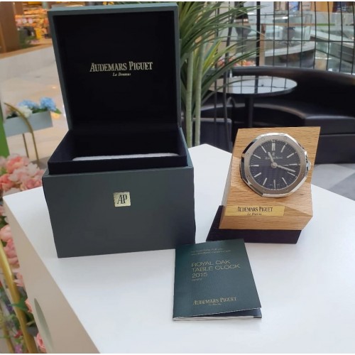 AUDEMARS PIGUET ROYAL OAK TABLE CLOCK STEEL QUARTZ