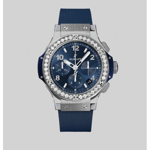 HUBLOT BIG BANG 41MM STEEL BLUE DIAL DIAMONDS BEZEL (2024) - 341.SX.7170.RX.1204