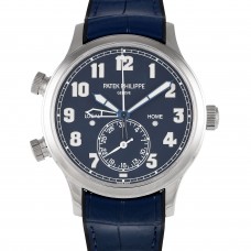 PATEK PHILIPPE CALATRAVA PILOT TRAVEL TIME WHITE GOLD (2019) - 5524G-001