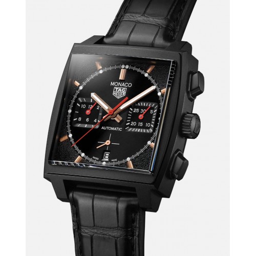 TAG HEUER MONACO "DARK LORD" CHRONOGRAPH TITANIUM 39MM - CBL2180.FC6497