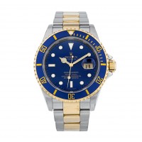 ROLEX SUBMARINER STEEL & GOLD "BLUESY" - 16613