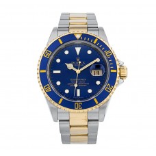 ROLEX SUBMARINER STEEL & GOLD "BLUESY" - 16613