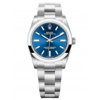 ROLEX OYSTER PERPETUAL 34 STAINLESS STEEL BLUE DIAL (2025) - 124200