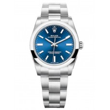 ROLEX OYSTER PERPETUAL 34 STAINLESS STEEL BLUE DIAL (2025) - 124200