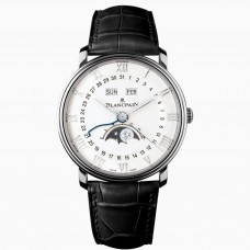 Blancpain Villeret Quantième Complet Steel (2014) 6654A-1127-55B