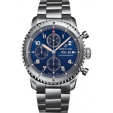 BREITLING AVIATOR 8 CHRONOGRAPH 43 STEEL BLUE DIAL - A13316101C1A1