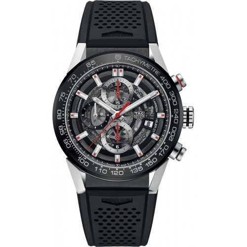 TAG HEUER CARRERA CHRONOGRAPH STEEL 43MM AUTOMATIC - CAR201V.FT6046