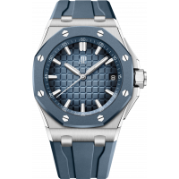 Audemars Piguet Royal Oak Offshore 43mm Steel Smoked Blue dial Rubber-coated bezel (2026) - 15605SK.OO.A350CA.01