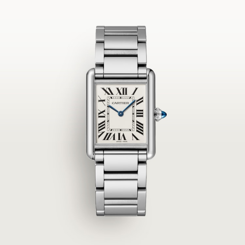 CARTIER TANK MUST LARGE FULL STEEL WHITE QUARTZ WSTA0106 (2025)