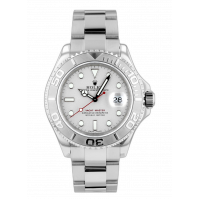 ROLEX YACHT-MASTER STEEL GREY DIAL, PLATINUM BEZEL - 16622