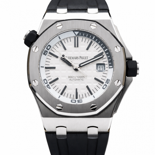 AUDEMARS PIGUET ROYAL OAK OFFSHORE DIVER WHITE STEEL 42MM (2016) - 15710ST.OO.A002CA.02