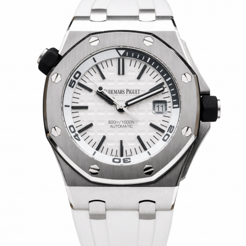AUDEMARS PIGUET ROYAL OAK OFFSHORE DIVER WHITE STEEL 42MM (2016) - 15710ST.OO.A002CA.02