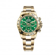 ROLEX COSMOGRAPH DAYTONA YELLOW GOLD GREEN DIAL "JOHN MAYER" 116508 (2020)