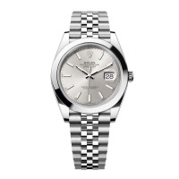 ROLEX DATEJUST 41 SILVER DIAL JUBILEE STAINLESS STEEL SMOOTH BEZEL (2025) - 126300