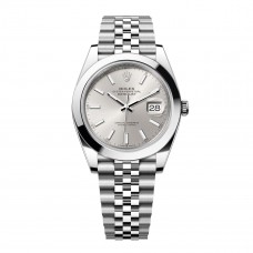 ROLEX DATEJUST 41 SILVER DIAL JUBILEE STAINLESS STEEL SMOOTH BEZEL (2025) - 126300 ROLEX DATEJUST 41 SILVER DIAL JUBILEE STAINLESS STEEL SMOOTH BEZEL (2025) - 126300