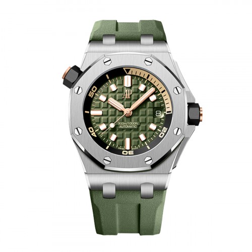 AUDEMARS PIGUET ROYAL OAK OFFSHORE 42MM DIVER STEEL KHAKI GREEN - 15720ST.OO.A052CA.01