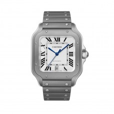 CARTIER SANTOS DE CARTIER WHITE DIAL LARGE MODEL TITANIUM 39.8MM (2026) - WSSA0089