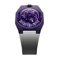 URWERK UR-100V ULTRAVIOLET TITANIUM WITH VIOLET-TONE DLC 