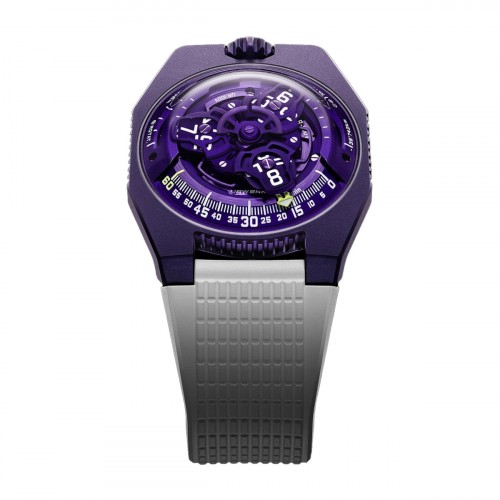 URWERK UR-100V ULTRAVIOLET TITANIUM WITH VIOLET-TONE DLC 