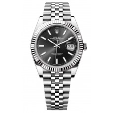 ROLEX DATEJUST 41 BLACK DIAL JUBILEE STAINLESS STEEL FLUTED BEZEL (2024) - 126334 ROLEX DATEJUST 41 BLACK DIAL JUBILEE STAINLESS STEEL FLUTED BEZEL (2024) - 126334
