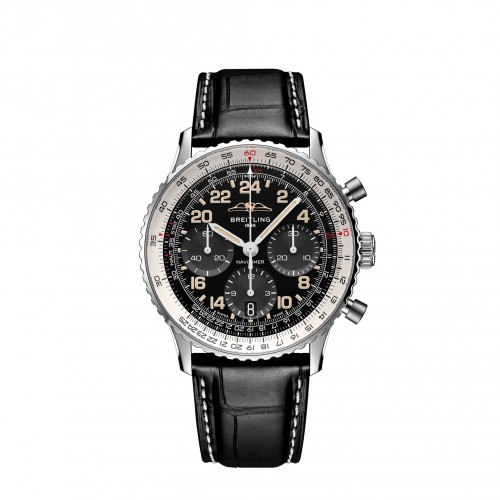BREITLING NAVITIMER B02 CHRONOGRAPH 41 COSMONAUTE STEEL PLATINUM BEZEL LIMITED EDITION - PB02301A1B1P1