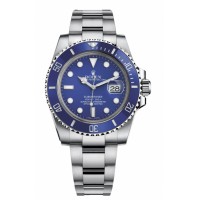ROLEX SUBMARINER "SMURF" WHITE GOLD BLUE DIAL (2020) - 116619LB