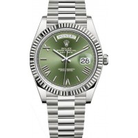 ROLEX DAYDATE 40 WHITE GOLD OLIVE GREEN DIAL (2023) - 228239 ROLEX DAYDATE 40 WHITE GOLD OLIVE GREEN DIAL (2023) - 228239